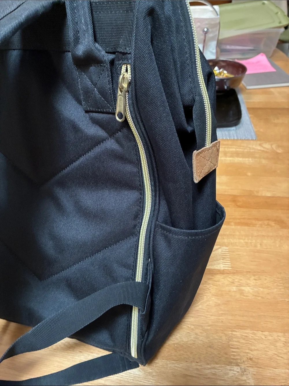 Anello Black Canvas Backpack for Everyday Commuter
